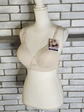 • NWT Maidenform Pure Comfort Wireless Bra Beige XL / XG Smooth MBW924